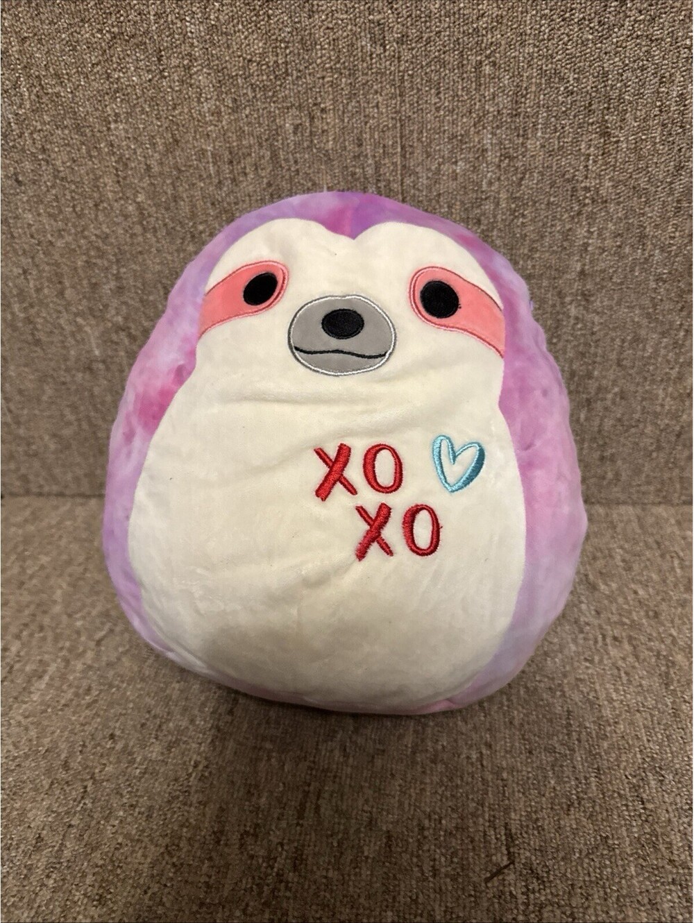 Squishmallow Sharie Sloth Plush 8.5" Purple Tie Dye Stuffed Animal Toy Kellytoy